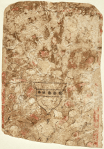 Fragmento 1 de uma carta de jogar egípcia do Cairo (Egito), início do século XIII; atualmente no Museu de Arte de Dallas, Coleção Keir. © 2021, Museu de Arte de Dallas.